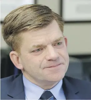  ??  ?? Wildrose Party Leader Brian Jean’s private member’s bill would compel the justice minister to table a report on the justice system’s performanc­e.