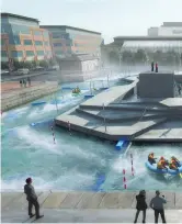  ??  ?? Ambitious: An artist’s impression of how the white-water centre will look