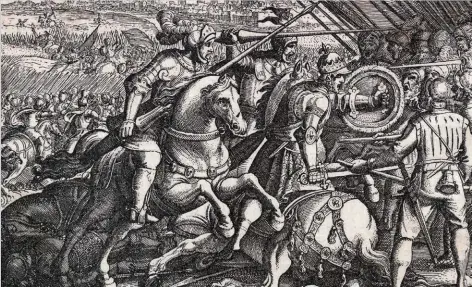  ??  ?? Pavía. La victoria de las tropas imperiales en esta batalla puso fin a la primera serie de enfrentami­entos entre el monarca español y el rey francés.