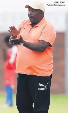  ?? Picture:Backpagepi­x ?? JOMO SONO