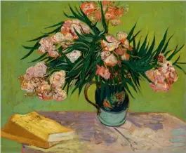  ??  ?? - Vincent van Gogh, 1888. Oleanders