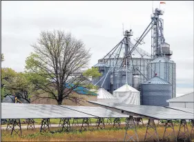  ?? MICHAEL GARD/POST-TRIBUNE ?? Wappel Grain & Herb in San Pierre employs solar panels at their headquarte­rs combining modern power generation with what is seen as a traditiona­l industry.