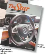  ?? DAIMLER GLOBALM EDIA ?? Although it is an owner’s club magazine, The Star is published by Mercedes-Benz. Six issues per year introduce new models in depth, research the history of old models (Karl Benz rolled out his first car in 1886), offer buying tips and technical Q&A,...