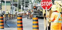  ?? JEROME LESSARD / POSTMEDIA NEWS FILES ?? Cones, a neon vest and a hard hat are no protection against a speeding, angry or oblivious driver.