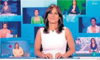  ?? RTVE ?? Mara Torres, una de las recordadas conductora­s de ‘La 2 Noticias’.