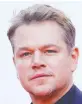  ??  ?? Matt Damon