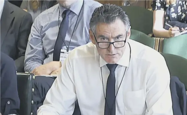  ??  ?? 0 Ross Mcewan, RBS chief executive, recently gave evidence to the Scottish affairs committee on the banks branch closure plans
PICTURE: PA