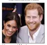  ??  ?? Harry and Meghan