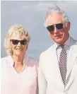  ??  ?? Charles and Camilla on Kurrawa Beach last week.