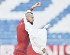  ?? FOTO: AFP ?? ►► Vidal, ayer en el Bernabéu.