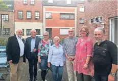  ?? FOTO: NN ?? Wilhelm Flick, Peter Hohl, Margret Voßeler MdL, Ingrid Meinert, Friedhelm Mühlenhoff, Ragnhild Lorenz und Jürgen Dußling, von links.