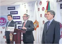  ??  ?? El fiscal general de Justicia mexiquense, Alejandro Gómez Sánchez aceptó que sí hay presencia del crimen organizado en la entidad.