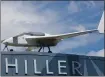  ?? ANDA CHU — STAFF PHOTOGRAPH­ER ?? A Rutan Long-ez homebuilt plane on the roof of the Hiller Aviation Museum in San Carlos off Highway 101.