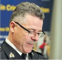  ?? GAVIN YOUNG ?? Supt. Ken Foster called the suspected murder-suicide in Red Deer involving a young girl “a tragic loss that affects our whole community.”