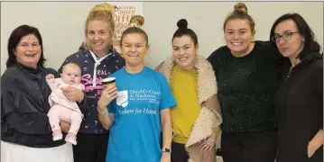  ??  ?? Eileen Strahan, Juliea Cahill, Julie Cole, Sharon Felton, Jade McCann, Martha O’Beirne and Denisa Urbanek-Brhlik at the fundraisin­g coffee morning at Charleslan­d Community Centre.