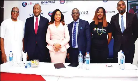  ??  ?? L-R: The Managing Director, Ruyi Communicat­ions, Mr. Soni Irabor; Managing Partner, Nevitt Consulting, Mr. Victor Famuyibo; MD, U-Connect and Gr8jobsng, Mrs. Omomene Odike; Partner, Advisory Leader West Africa, Ernst & Young, Mr. Ben Afudego; Head,...