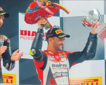  ?? FOTO: WORLDSBK ?? Xavi Forés regresa al circuito de su primer podio. En 2016 terminó tercero de la segunda carrera tras Rea y De Angelis