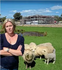  ?? ROSS GIBLIN ?? Trish Edwards has spent several thousand dollars of her own money fighting constructi­on of Manuka Health’s new factory, to no avail.