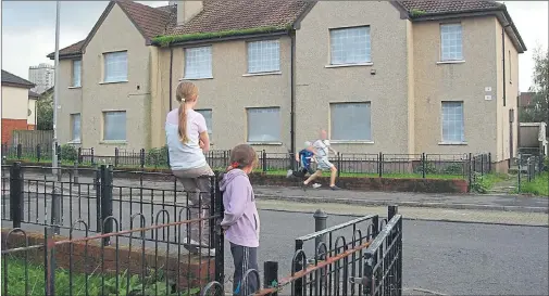  ??  ?? FERGUSLIE PARK: The Paisley scheme topped the most deprived area list in a report that looked at 7,000 communitie­s using employment, income, education and health and crime data.