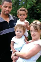  ??  ?? Family resemblanc­e: Aged one, Millie with Michael and Marcia with Amanda