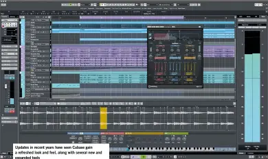  ??  ?? Updates in recent years have seen Cubase gain a refreshed look and feel, along with several new and expanded tools