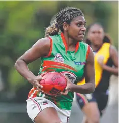  ?? Picture: BRENDAN RADKE ?? RISING STAR: South Cairns Cutters’ Kitara Farrar is one of many promising Far North talents.