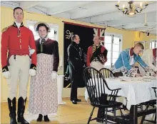  ?? ALISON LANGLEY THE NIAGARA FALLS REVIEW ?? The table was set for a grand gala as Fort George in Niagara-on-the-Lake marked Officer’s Day on Saturday.