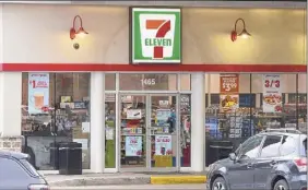  ?? Lori Van Buren / Times Union ?? A 7-Eleven sign briefly appeared last December at a Sunoco station at 1465 Washington Ave., across from the University at Albany in Albany.