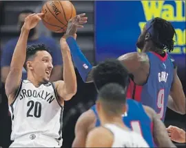  ?? Carlos Osorio Associated Press ?? LANDRY SHAMET, traded by the Clippers to Brooklyn after last season, had a rough start to his season with the Nets but appears to have found his footing.
