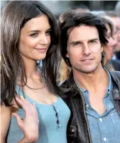  ??  ?? Tom Cruise y Katie Holmes