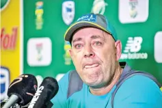  ?? - AFP photo ?? Darren Lehmann said he is still in counsellin­g over the ball-tampering incident that cost him his job.