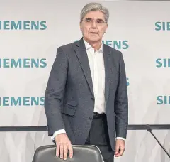  ?? AFP ?? Joe Kaeser has sought to transform Siemens AG ever since he took over as chief executive officer in 2013.