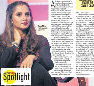  ?? PHOTO: RAAJESSH KASHYAP/HT ?? Sania Mirza