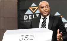  ?? SIMPHIWE MBOKAZI ?? FORMER Delta Property Fund chief executive Sandile Nomvete and his fellow directors say they will support police investigat­ions. | African News Agency (ANA)