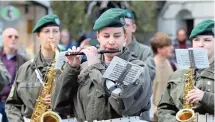  ?? ?? Die Militärmus­ik Steiermark spielte in Graz auf