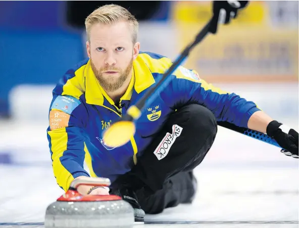  ?? — THE ASSOCIATED PRESS FILES ?? Sweden’s Niklas Edin sees the absence of NHL players at the Pyeongchan­g Olympics as an opportunit­y for curling to gain more of the spotlight, especially in his homeland. ‘I think curling will be way bigger on TV back home,’ he says.