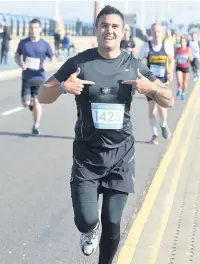  ??  ?? ●Aaron Parmar ran 22 10ks in memory of the Arena bombing victims