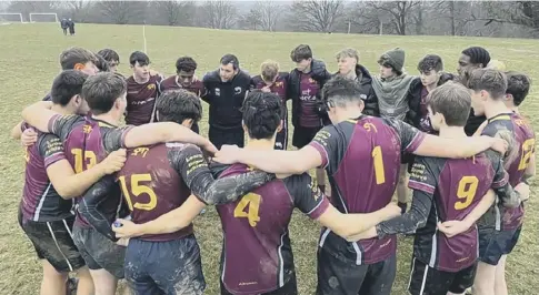  ?? ?? The SPH year 11 rugby team made it to the county final