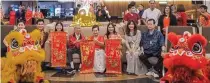  ?? CONTRIBUTE­D PHOTO ?? Under the leadership of its patriarch, Lucio (fourth from left), the Tan family welcomes the Year of the Wood Dragon during Century Park Hotel’s festive Chinese New Year celebratio­n.