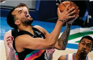  ?? Sue Ogrocki / Associated Press ?? Forward Trey Lyles has averaged 9.0 points and 6.0 rebounds the past two games as a starter for the short-handed Spurs. He started 53 games in 2019-20 but found himself out of the rotation this season.