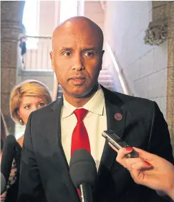  ?? BRUCE CAMPION-SMITH/TORONTO STAR ?? Ahmed Hussen, hired by Justin Trudeau as the federal minister of immigratio­n, has an interestin­g back story. He was raised in Somalia before settling in Toronto.