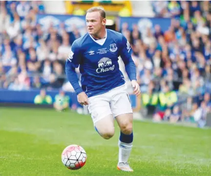  ??  ?? Everton’s new acquisitio­n Wayne Rooney was on target yesterday to help his new club to a 2-1 win over Gor Mahia