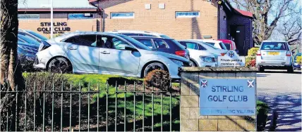  ?? ?? Vandalism Stirling Golf Cub was targeted by louts who removed flags among other damage