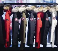  ?? CHRISTINNE MUSCHI BLOOMBERG FILE PHOTO ?? “Delayed sales of (Canada Goose) parkas may not be recouped until next winter even if the virus is quickly contained,” one analyst says.