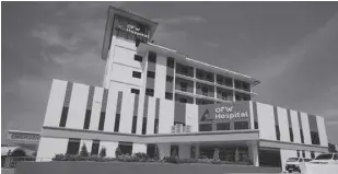  ?? Philippine Amusement And Gaming Corp. ?? This May 1, 2022 photo, shows the newly-constructe­d OFW hospital in san Fernando, Pampanga, which is the country’s first state-of-the-art health facility dedicated for overseas Filipino workers and their dependents.