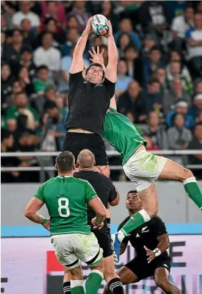  ?? PHOTOSPORT ?? Scott Barrett has been elevated into the All Blacks starting lineup for the World Cup semifinal against England tomorrow.