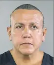  ?? Associated Press ?? This undated booking photo released by the Broward County Sheriff’s office shows Cesar Sayoc in Miami.