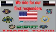  ?? CONTRIBUTE­D PHOTO ?? A cruise to support first responders and health workers will be held this morning.