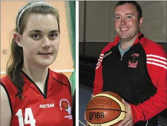  ?? Photos by John Reidy ?? St Mary’s Captain, Aoife Nolan; and Coach Liam Culloty will lead their team to into the NICC National Cup Final in Dublin on January 28.