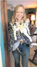  ?? GABBY GOETGELUCK/COURTESY ?? Gabby Goetgeluck, 18, decided to keep the kittens she had fostered.